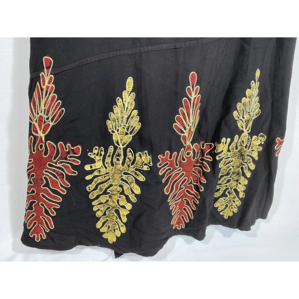 Fashion Terminal Wrap Skirt Womens Embroidered Boho‎ Festival Prairie Casual